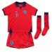 Camisa de time de futebol Inglaterra Marcus Rashford #11 Replicas 2º Equipamento Infantil Mundo 2022 Manga Curta (+ Calças curtas)